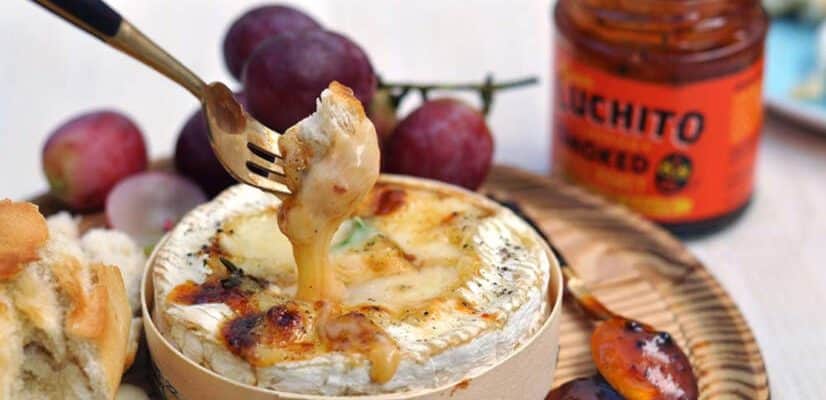Baked Camembert With Chipotle Honey