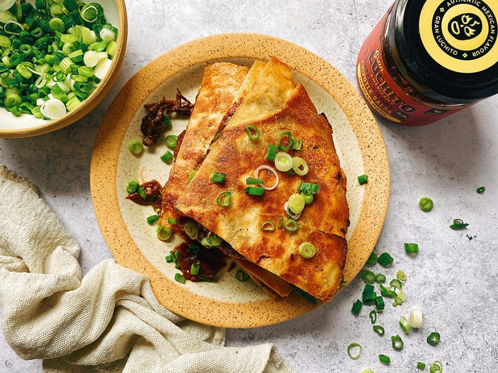 Beef Quesadilla with Chipotle Salsa