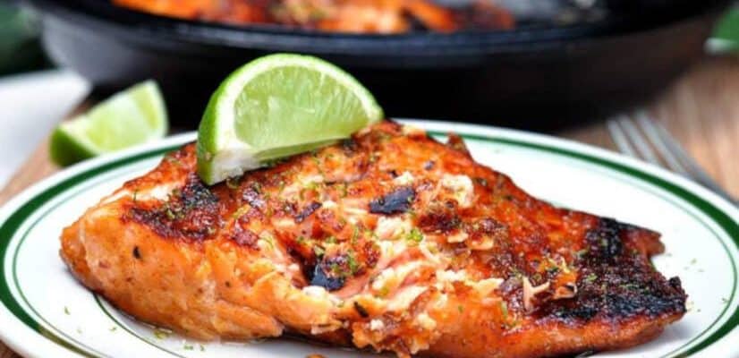 Honey and Chipotle Glazed Salmon