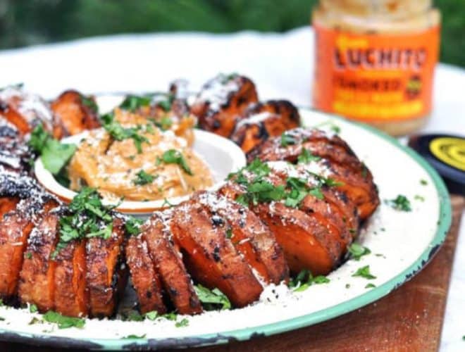 Hasselback Sweet Potato