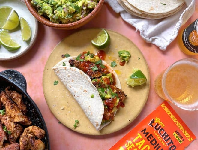 Chicken Tacos finished product landscape