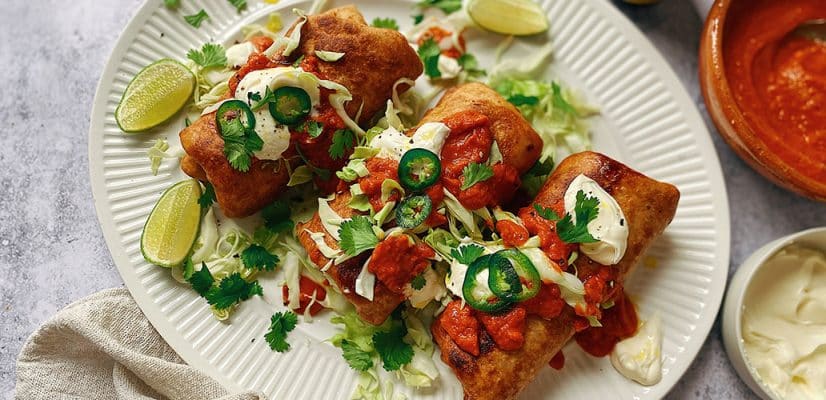 The BEST Baked Sweet Pork Chimichangas Recipe