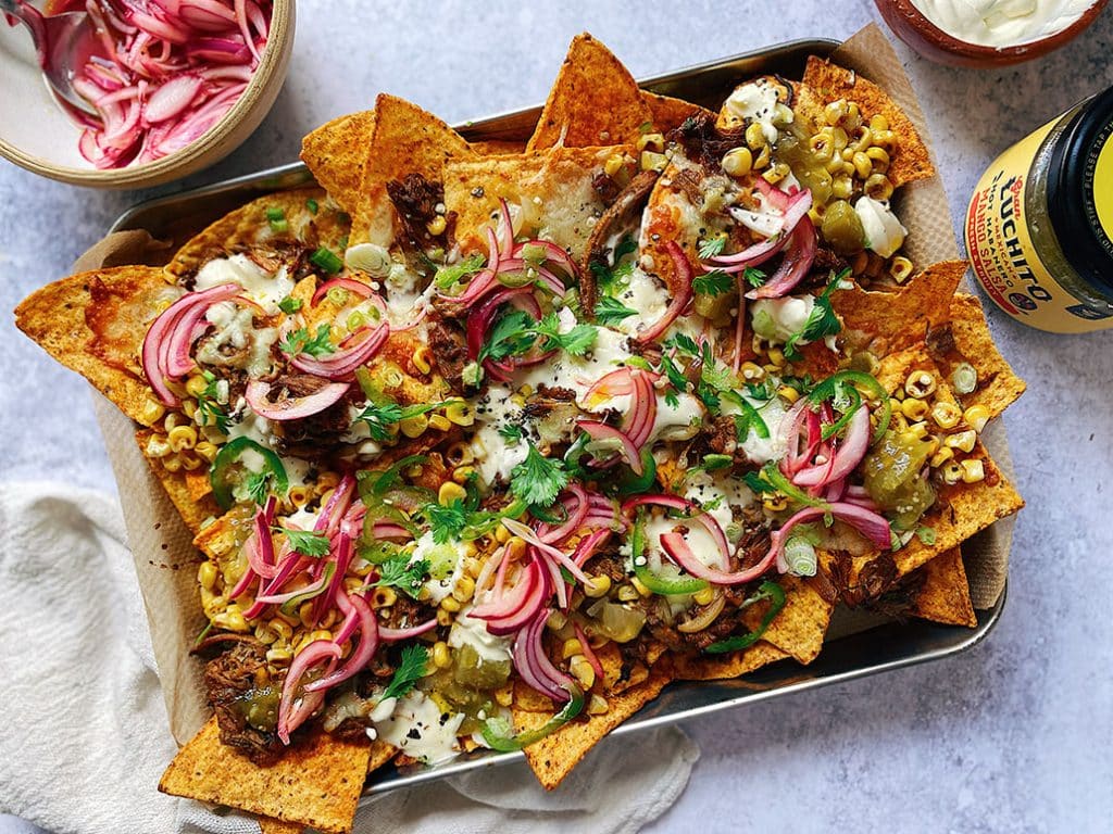Mexican Pulled Pork Nachos Recipe Gran Luchito