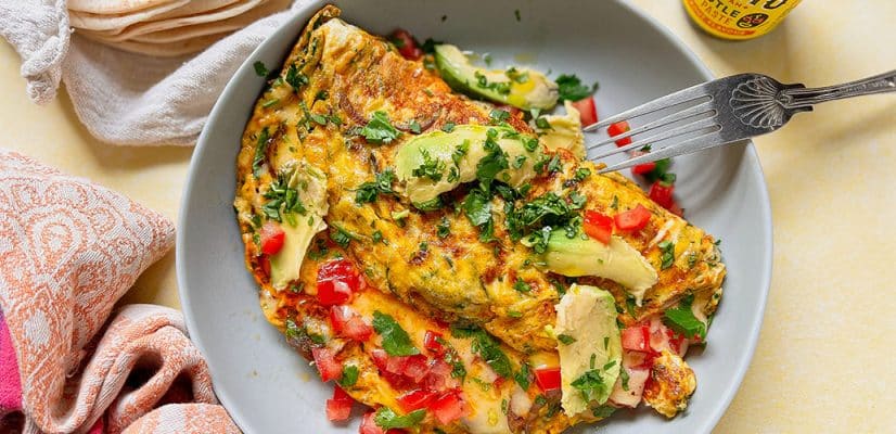 Mexican Omelette finished dish