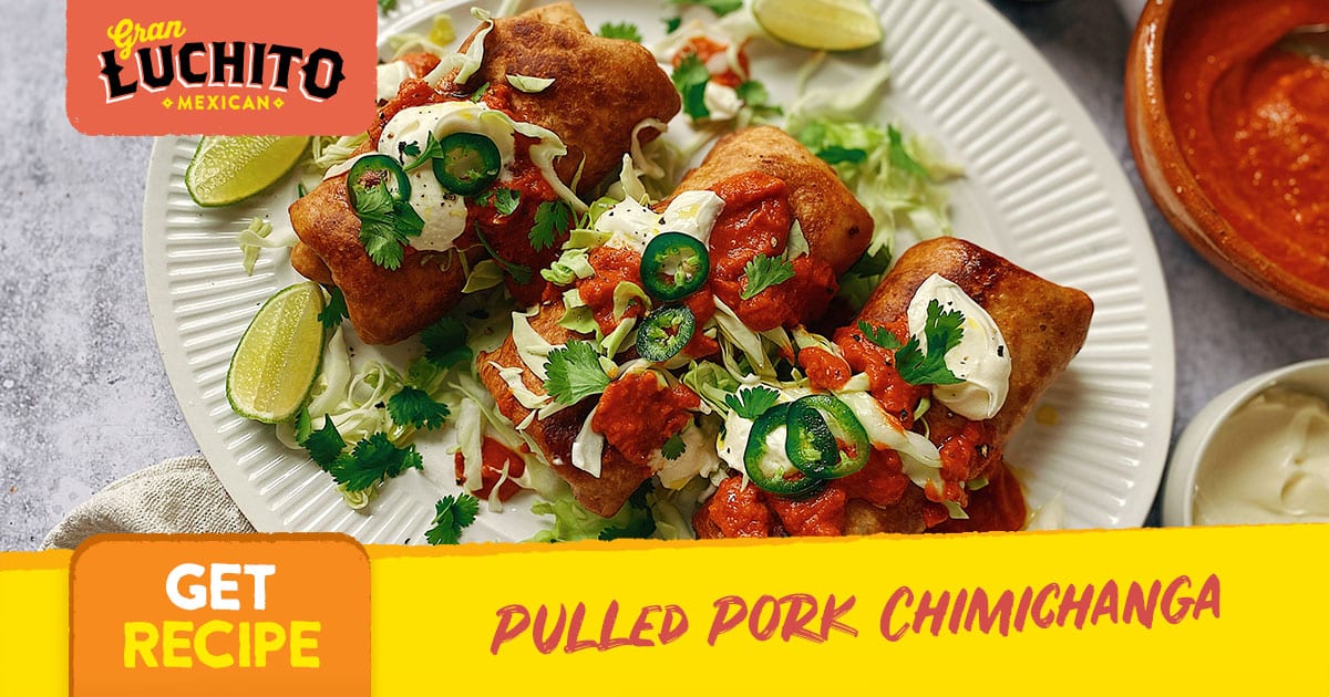 Pork Chimichanga : Recipes : Cooking Channel Recipe