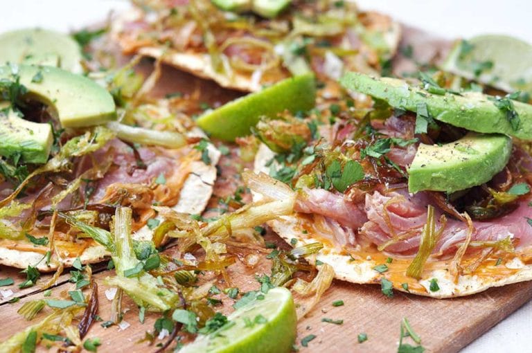 Tuna Tostadas & Crispy Leeks A Taste Of Mexico Recipe