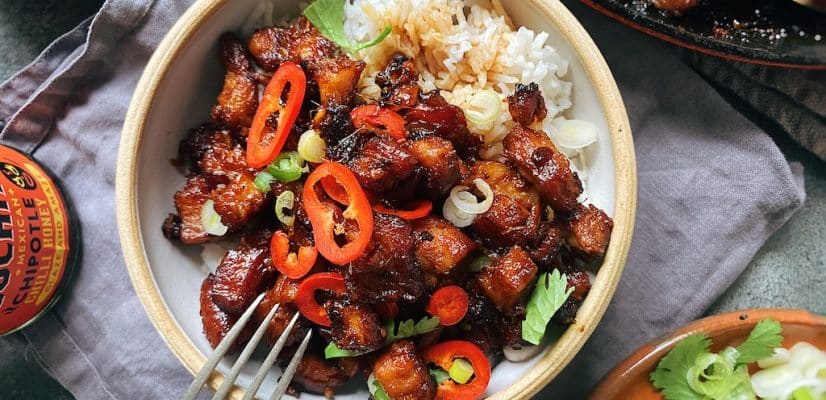 Twice Cooked Sticky Pork Belly Sticky Sweet Spicy Recipe