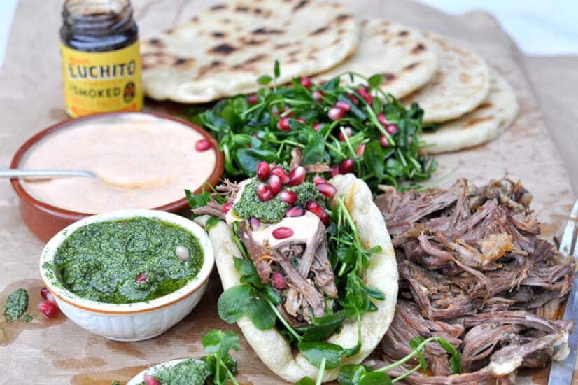 Pulled Lamb Flatbreads Recipe Pretty Epic Eating