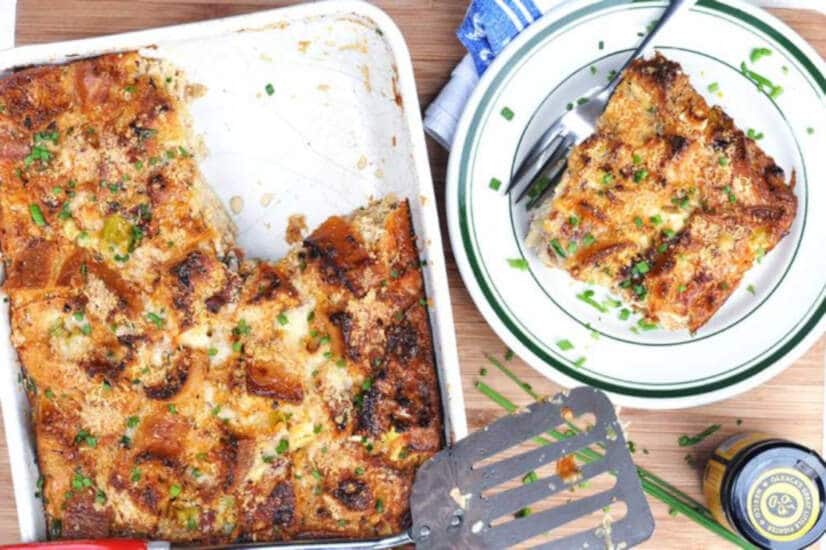 Savoury Bread and Butter Pudding