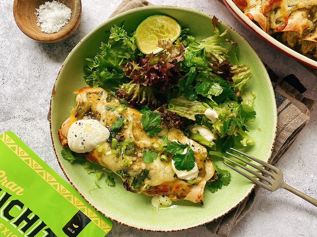 Green Chicken Enchiladas