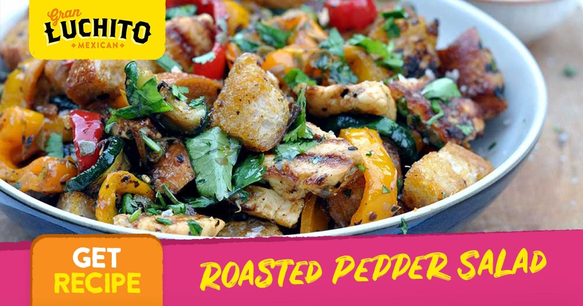 Roasted Pepper Salad With Halloumi - Gran Luchito