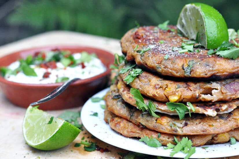 Chorizo and Corn Pancakes