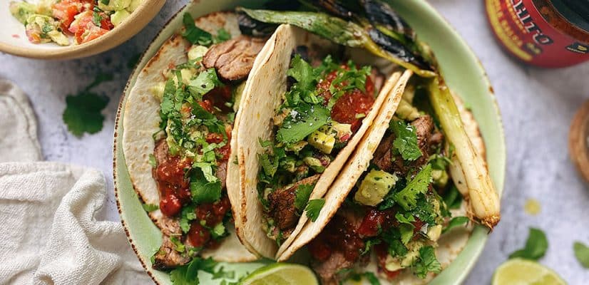Mexican food and How to make tacos