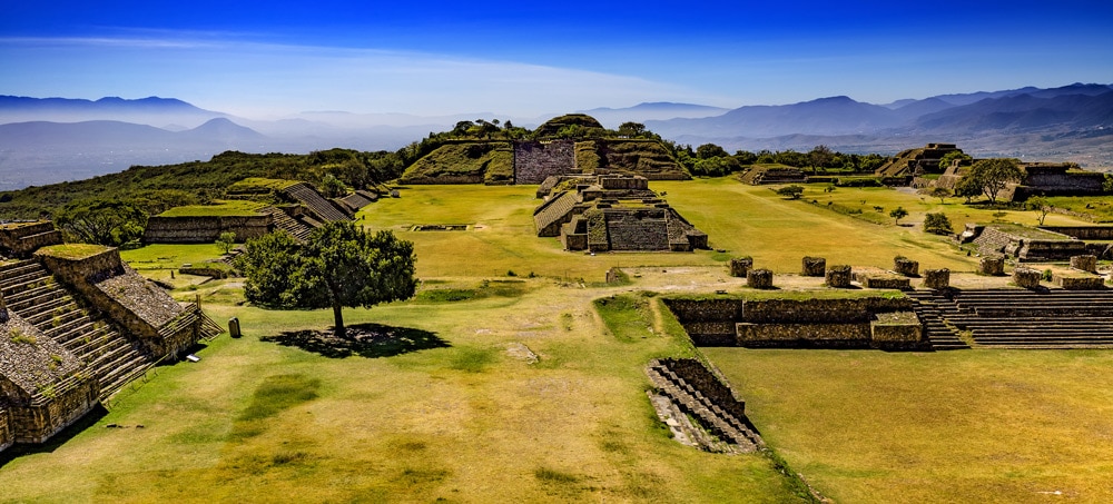 Monte Alban Ruins Oaxaca Mexico