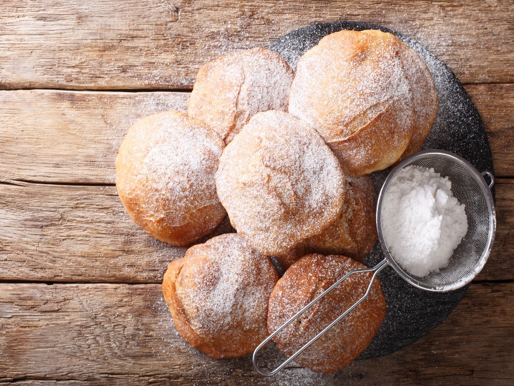 Bunuelos dish - Mexican New Year's Eve Traditions