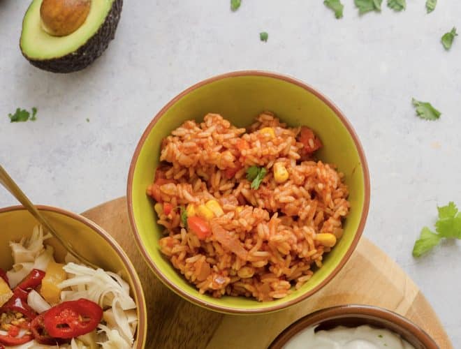 Mexican Rice finished dish