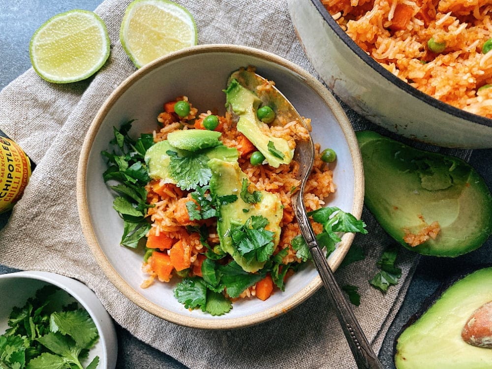 Arroz mexicano con chipotle - ¿Qué servir con fajitas?