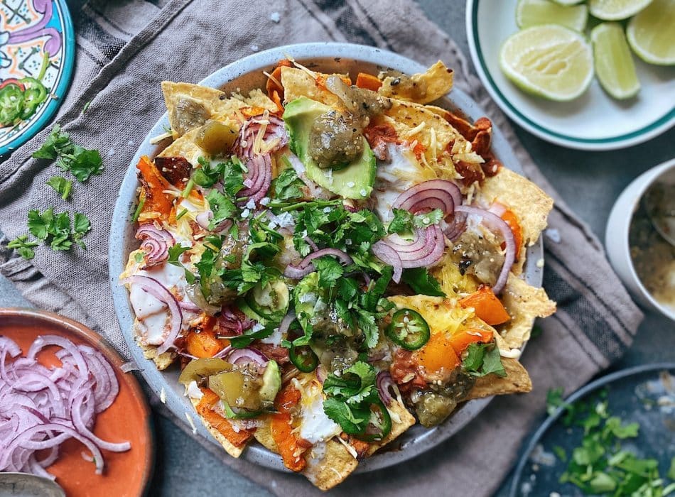 Vegan Nachos finished dish