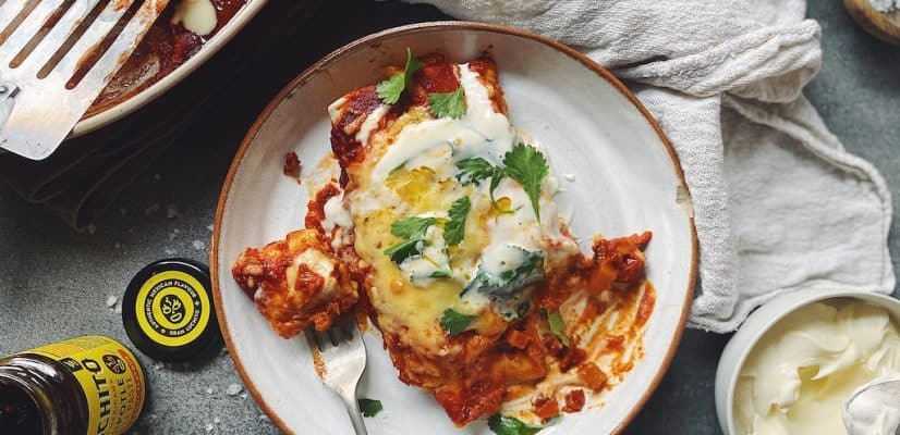 finished dish chorizo enchiladas, Mexican chorizo recipes