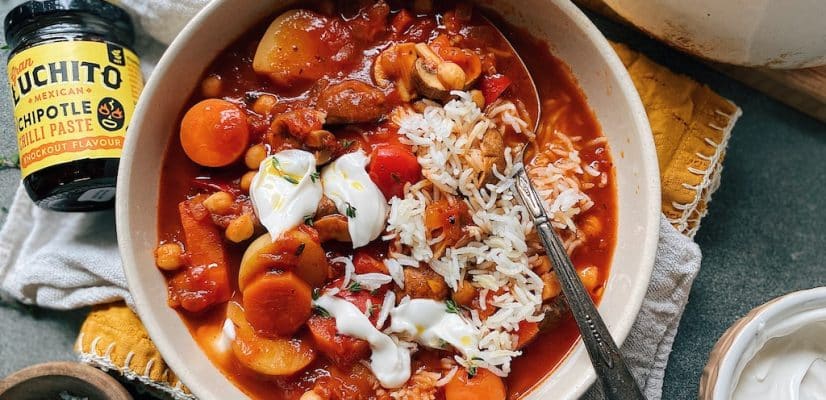 Vegan Mexican Stew finished dish