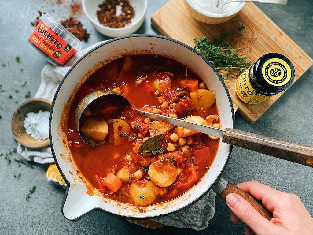Vegan Mexican Stew Finished dish
