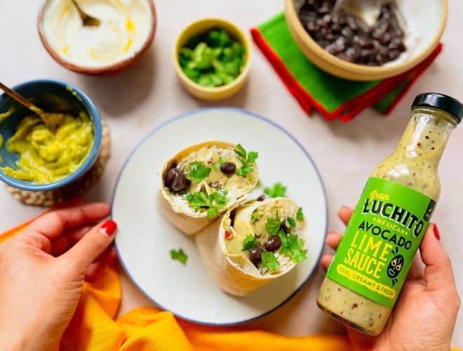 Black Bean Burrito landscape hero