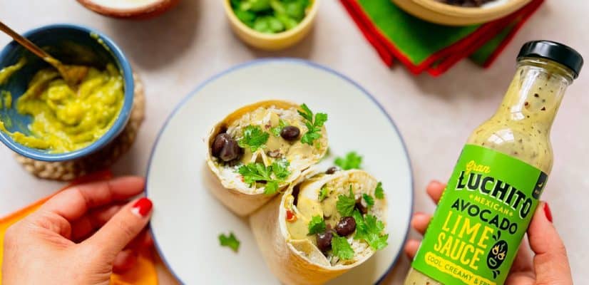 Black Bean Burrito landscape hero