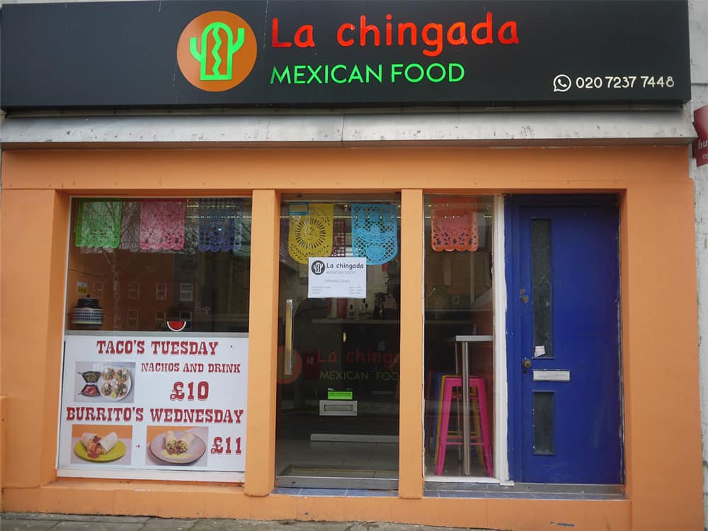 Best mexican Restaurants in London featuring La chingada