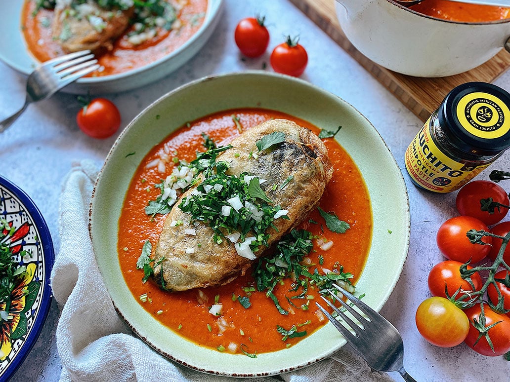 Chiles poblanos rellenos