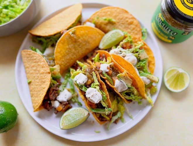 Mexican Lunch Ideas Crunchy Beef Tacos