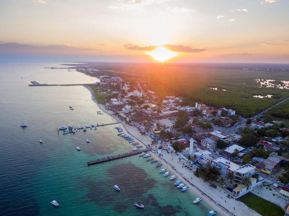 Caribbean Coast Mexico in Puerto Morelos