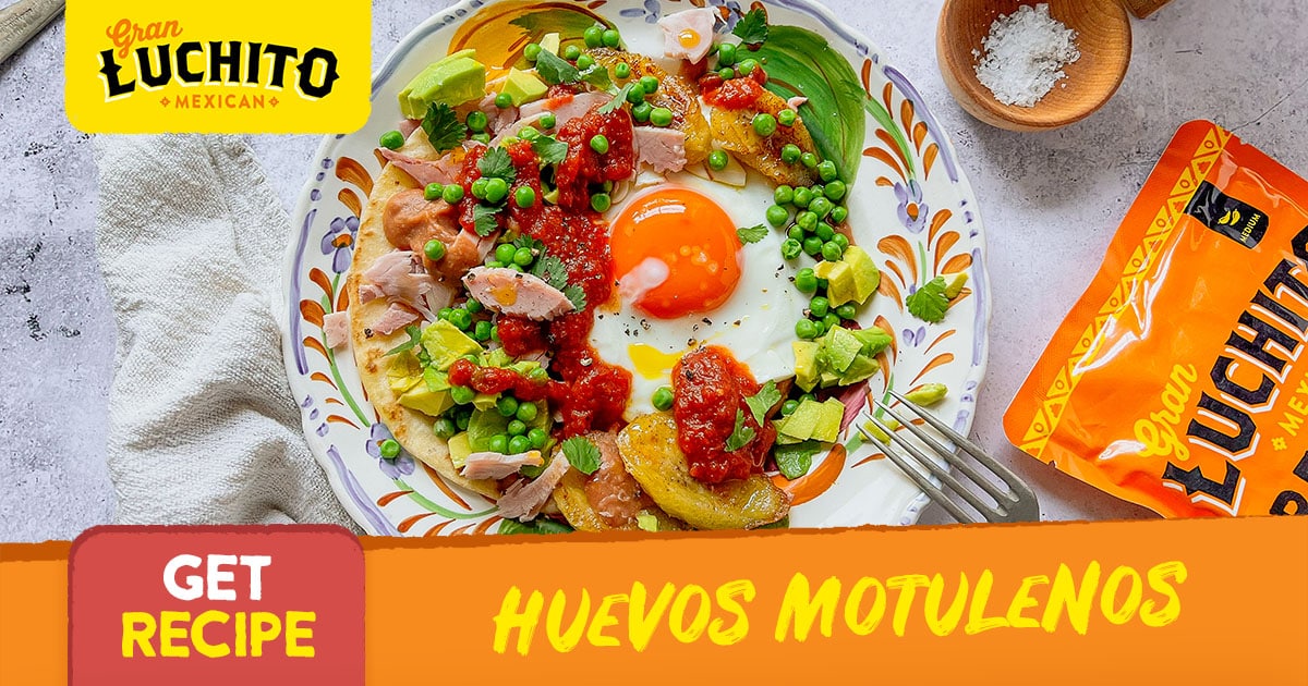 Huevos Motuleños | Mexican Fried Eggs | Gran Luchito