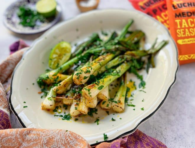 Grilled Onions for Mexican BBQ, Taco Sides and Mexica Sides made using Taco Seasonings
