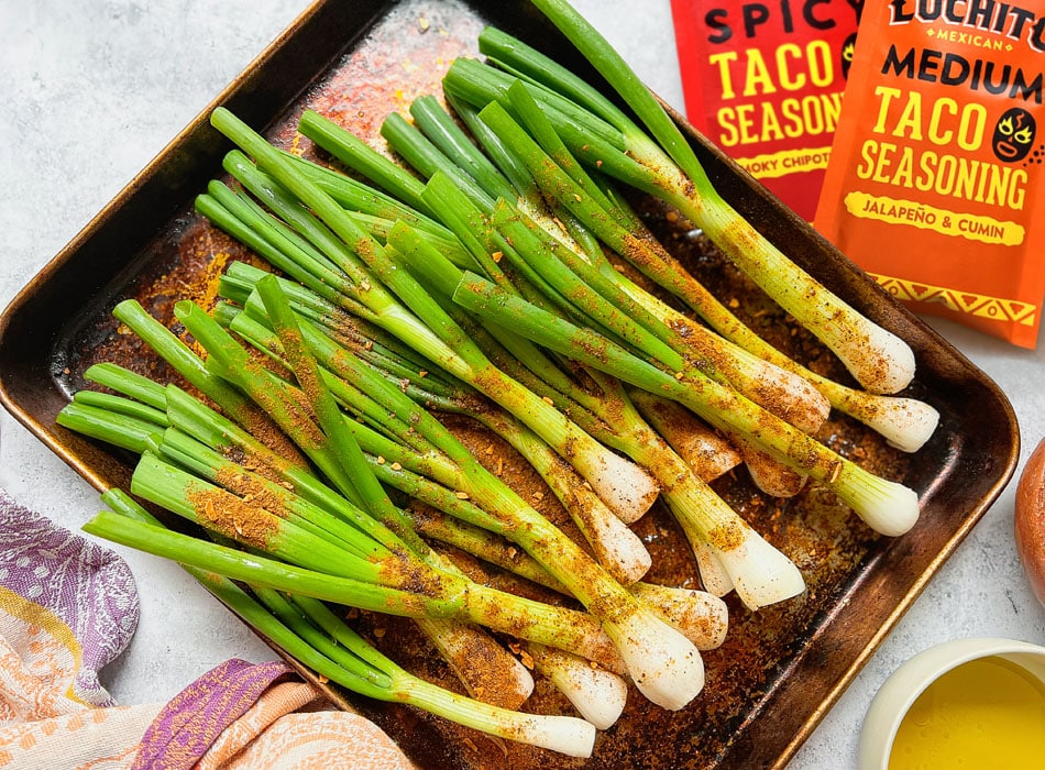 Grilled Onions for Mexican BBQ and Taco Sides made using Taco Seasonings