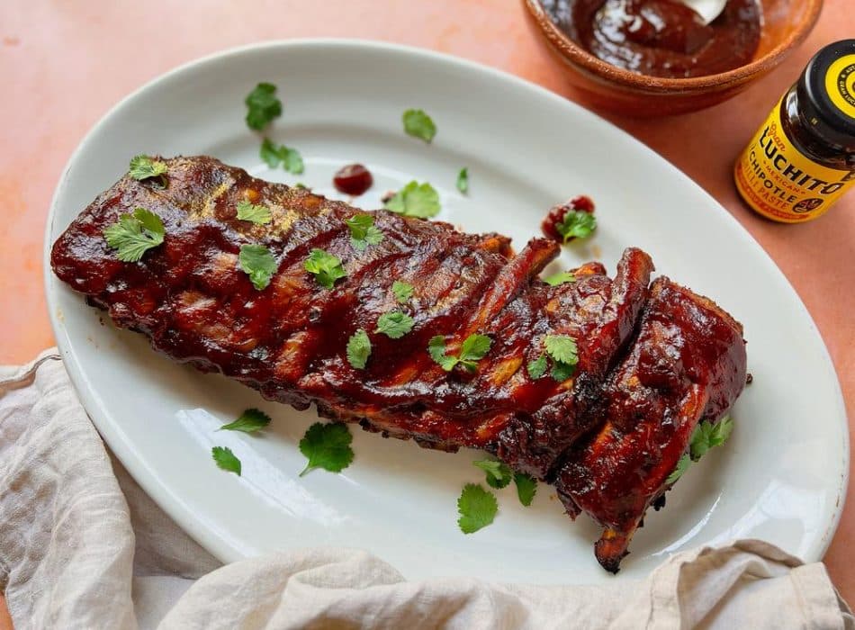 Pork Ribs with Chipotle BBQ Sauce