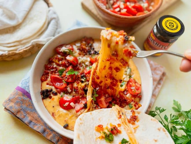 Mexican Dinner Party featuring Queso Fundido