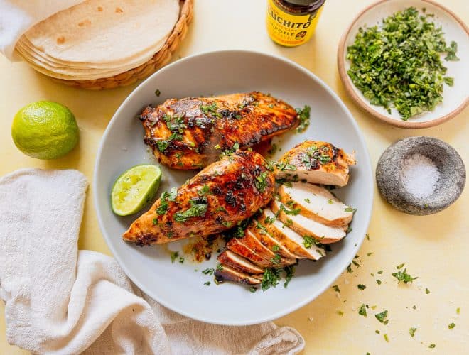 Tequila Lime Chicken FInished Dish