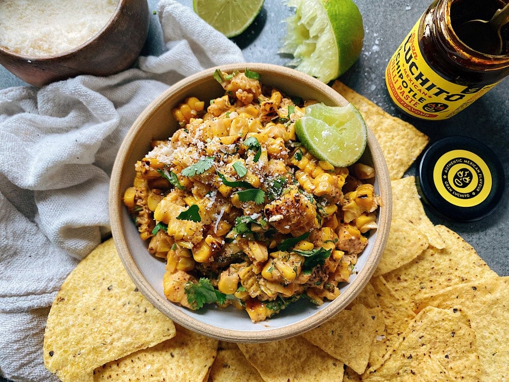 Mexican Corn finished dish