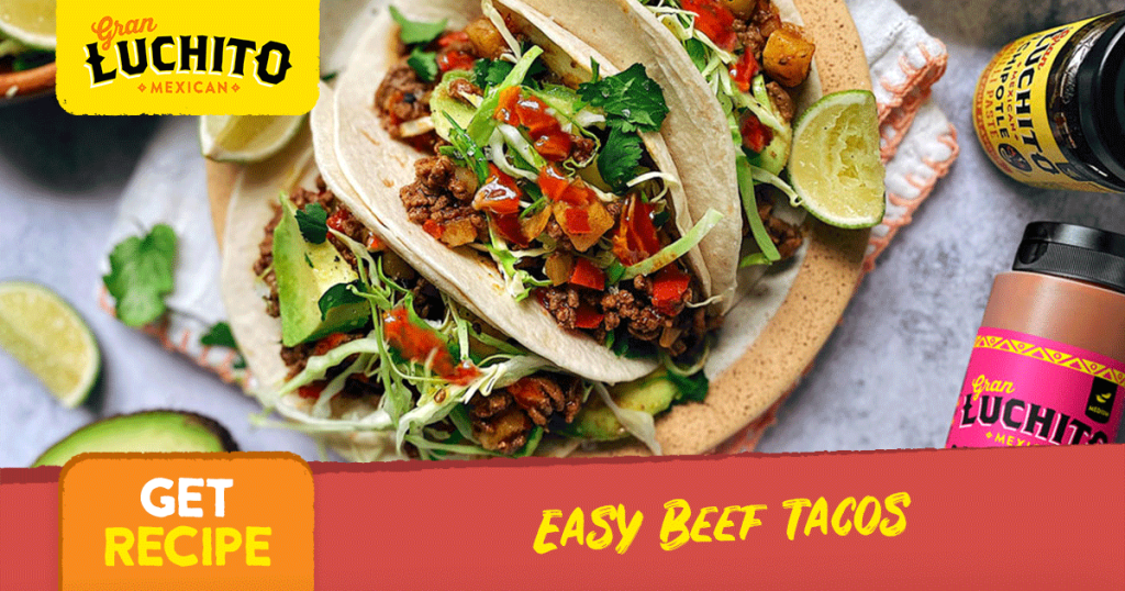 Beef Tacos social media finished dish