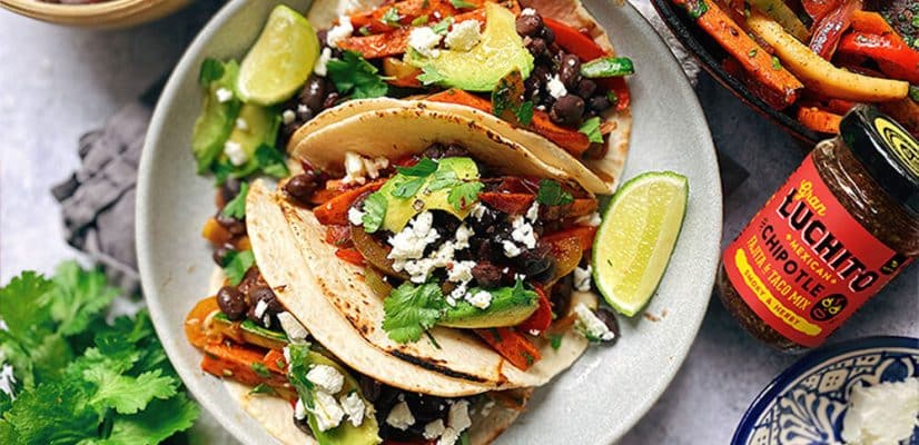 Vegetarian Fajitas finished dish