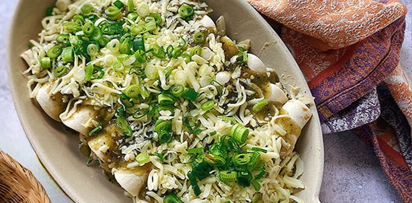 Green Chicken enchiladas
