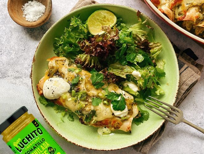 Green Chicken Enchiladas