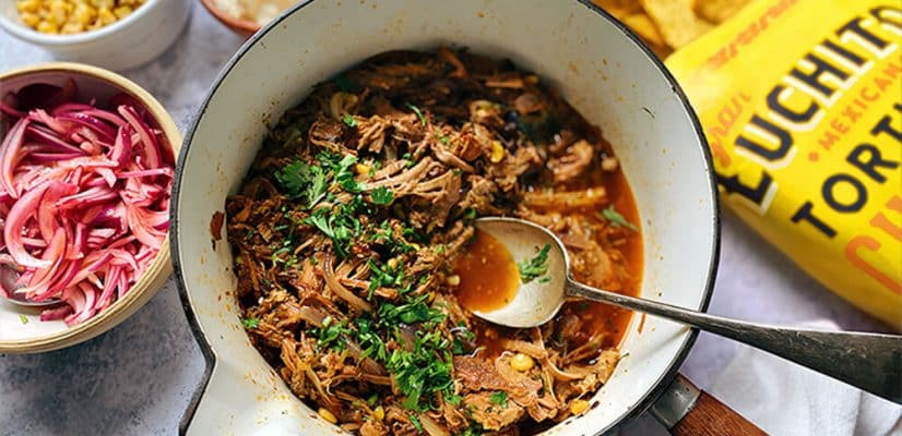 Pulled Pork Nachos prep step