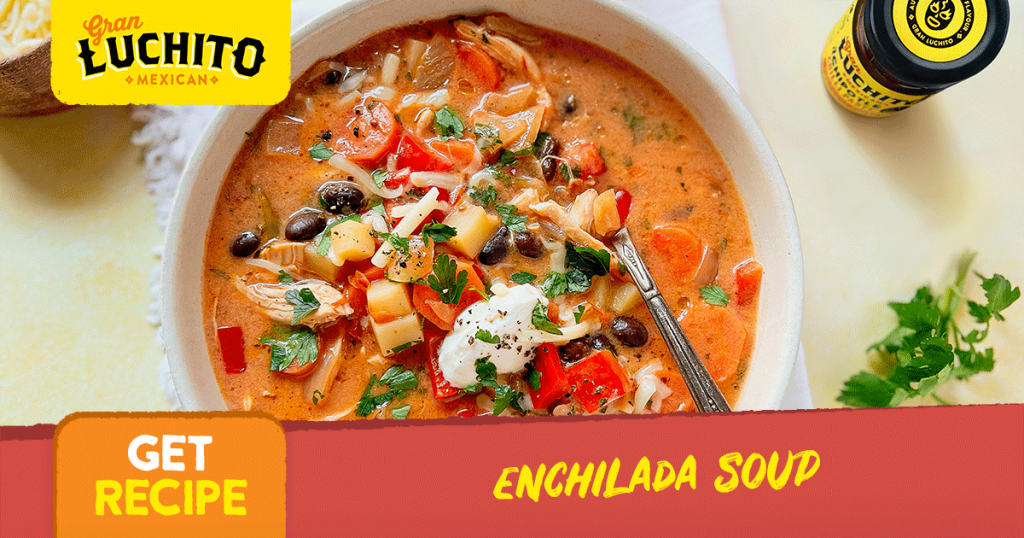 Enchilada Soup recipe for social media