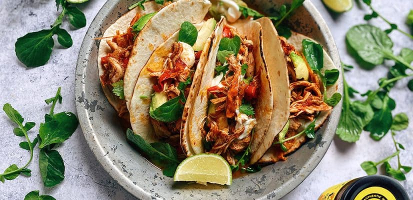 Slow Cooker Fajitas finished dish