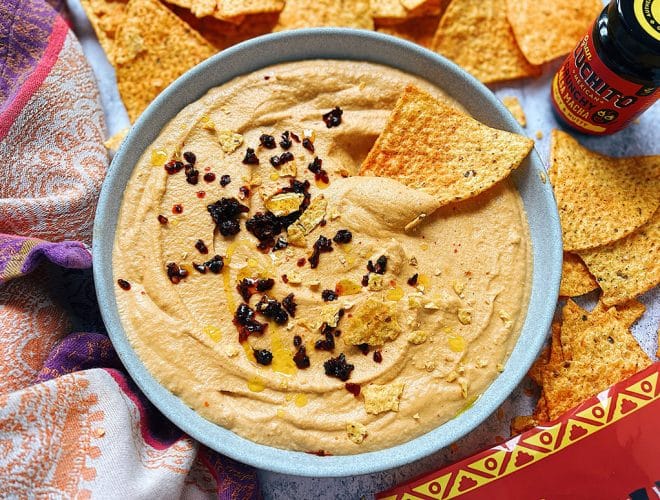 Vegan Nacho Cheese finished dish