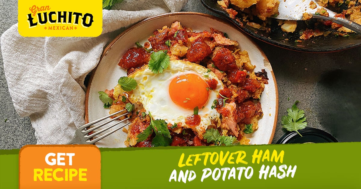 Leftover Ham and Potato Hash With Eggs | Gran Luchito