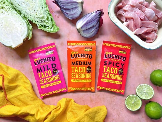 Pork tacos with all seasonings
