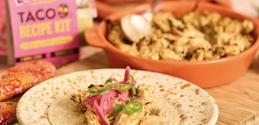 Oven baked chicken carnitas finished