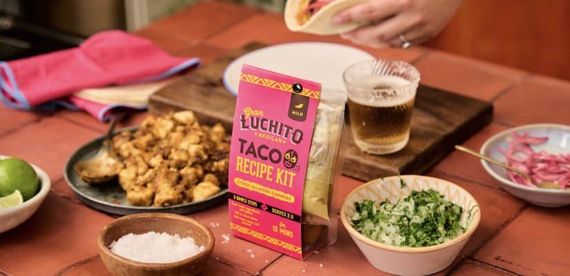 Carnitas prep focus on pack shot